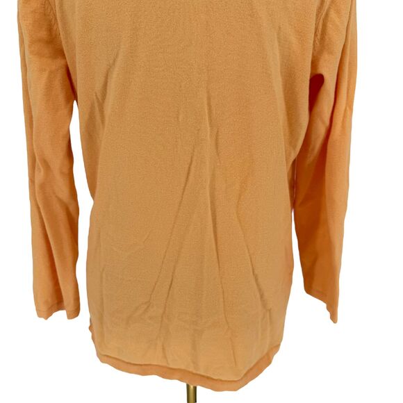 J. Jill Open Front Cardigan Medium PETITE Orange Cotton Lightweight Pockets EUC - Picture 12 of 13